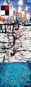 All that matters: Untangled, Birdsong en Reversible Blue | Danielle Henger van Rijssen (2014 - 2016) Acryl op doek