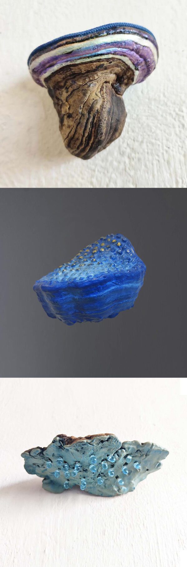 Blue Islands / Tondelhout wandsculpturen